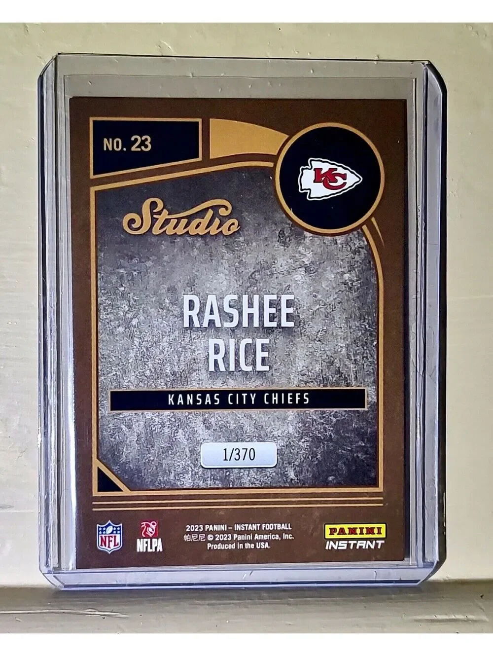 Rashee Rice 2023 Panini NFL Studio Rookies #23 Rookie Card 1/370